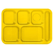 Vollrath 2615 Polypropylene Compartment Tray, 10" x 14 1/2", 24/Case - Yellow