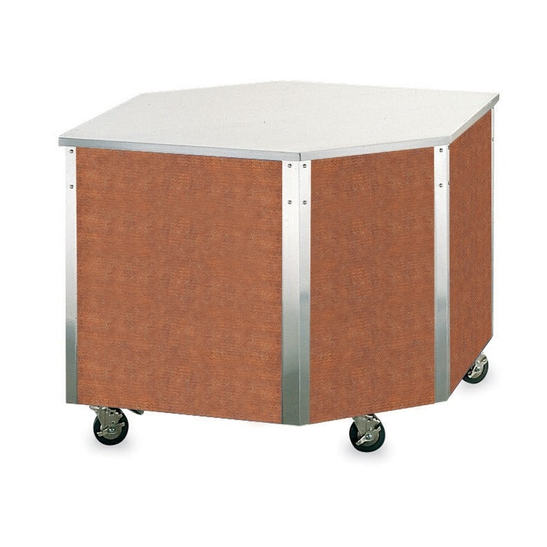 Vollrath Stainless Steel Server Corner Station, Brown - 41 5/8"