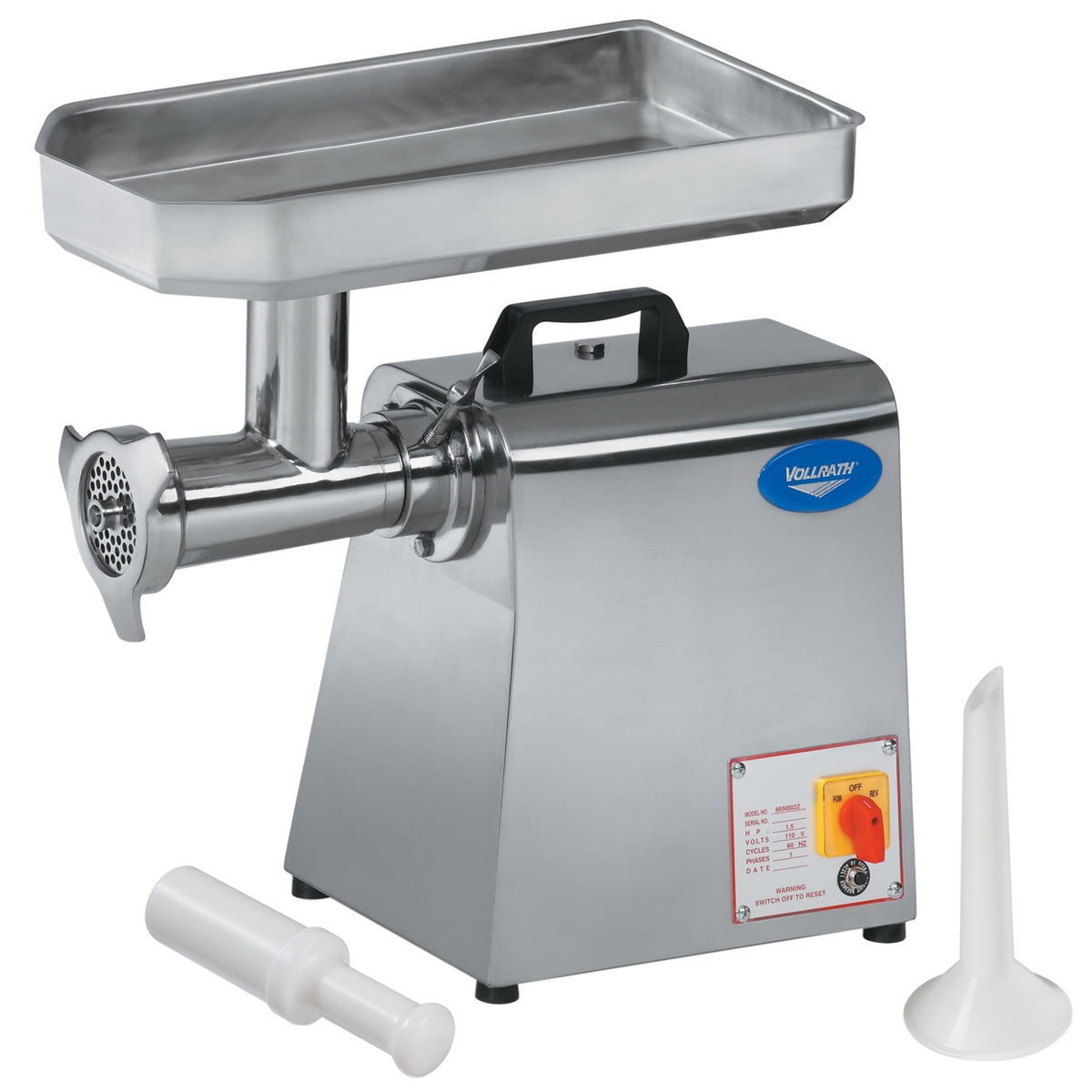 Vollrath Meat Grinder, 110V - 10 13/16"