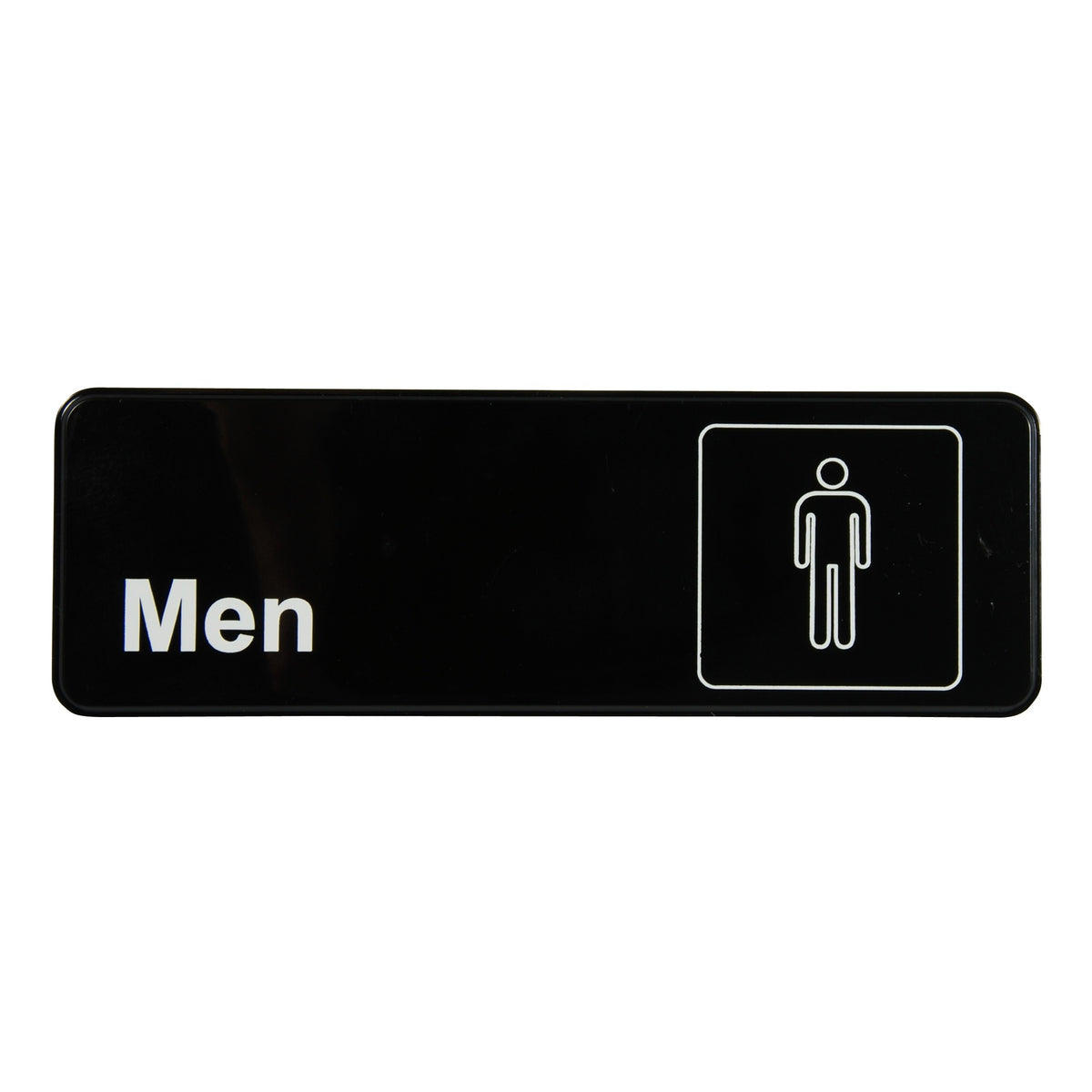 Vollrath Plastic Sign, 3" x 9" - Men's Restroom