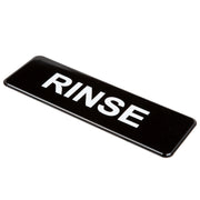 Vollrath Plastic Sign, 3" x 9" - "Rinse"