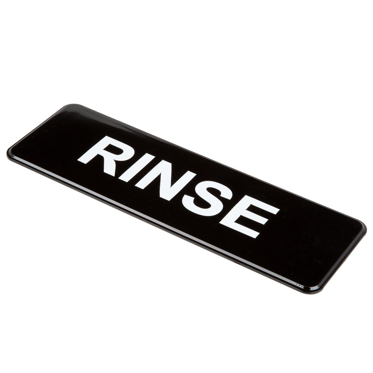 Vollrath Plastic Sign, 3" x 9" - "Rinse"