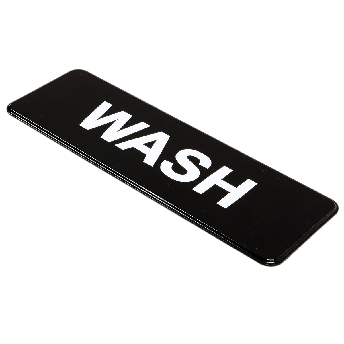 Vollrath Plastic Sign, 3" x 9" - "Wash"