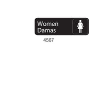 Vollrath 4567 Plastic Restroom Sign, 3" x 9" - Default Title
