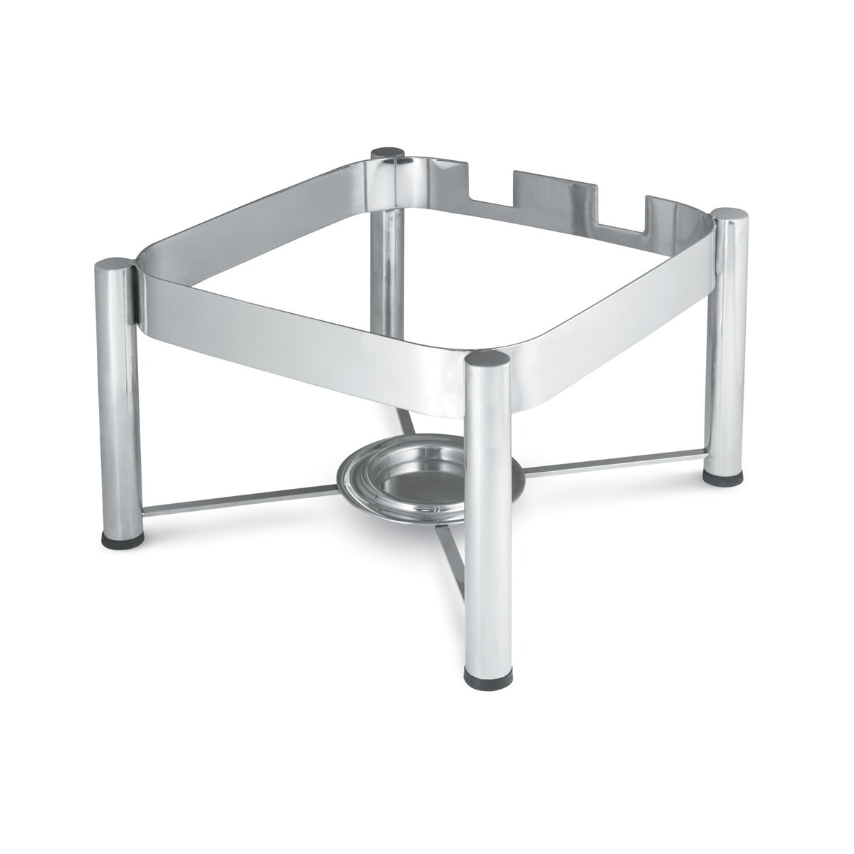 Vollrath 46113 Intrigue Metal Chafer Stand, 1/2 Size, Silver - Default Title