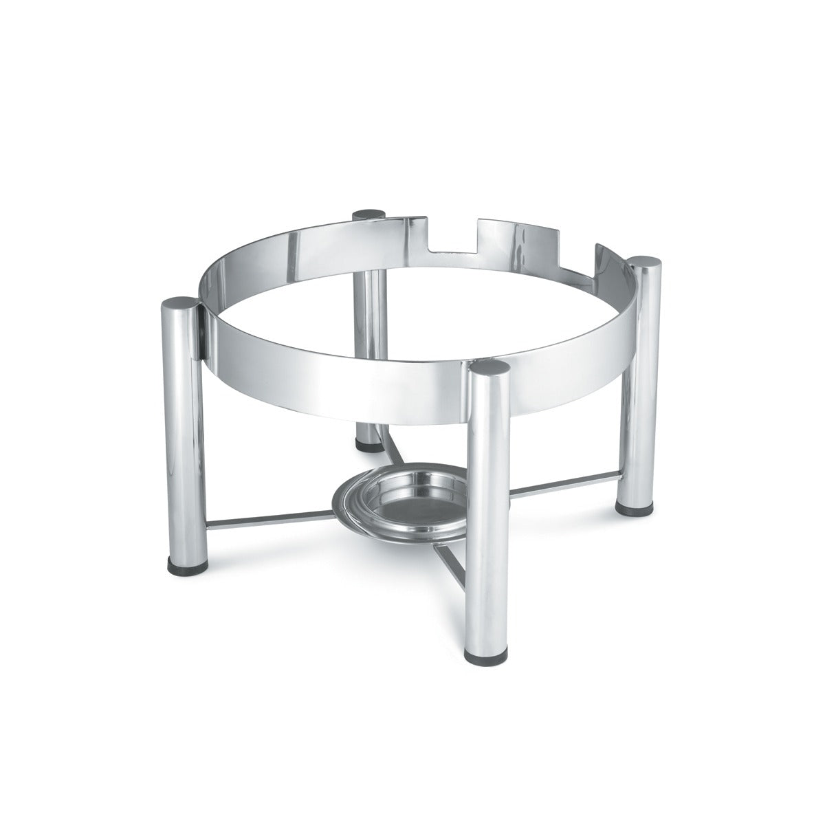 Vollrath 46114 Intrigue Metal Chafer Stand, 1/2 Size, Silver - Default Title