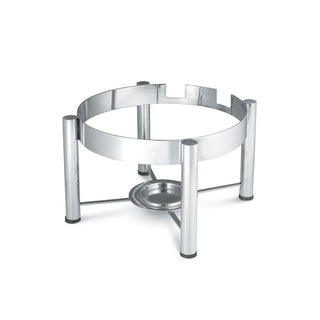 Vollrath 46114 Intrigue Metal Chafer Stand, 1/2 Size, Silver - Default Title