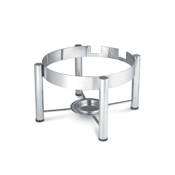 Vollrath 46114 Intrigue Metal Chafer Stand, 1/2 Size, Silver - Default Title
