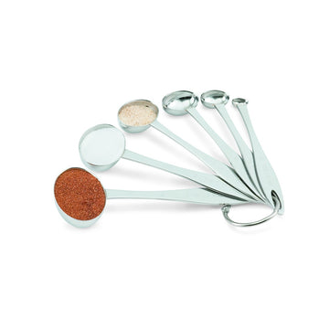 Vollrath 46588 Stainless Steel Measuring Spoon Set, 1/8 tsp. 1 tbsp., Silver - Default Title