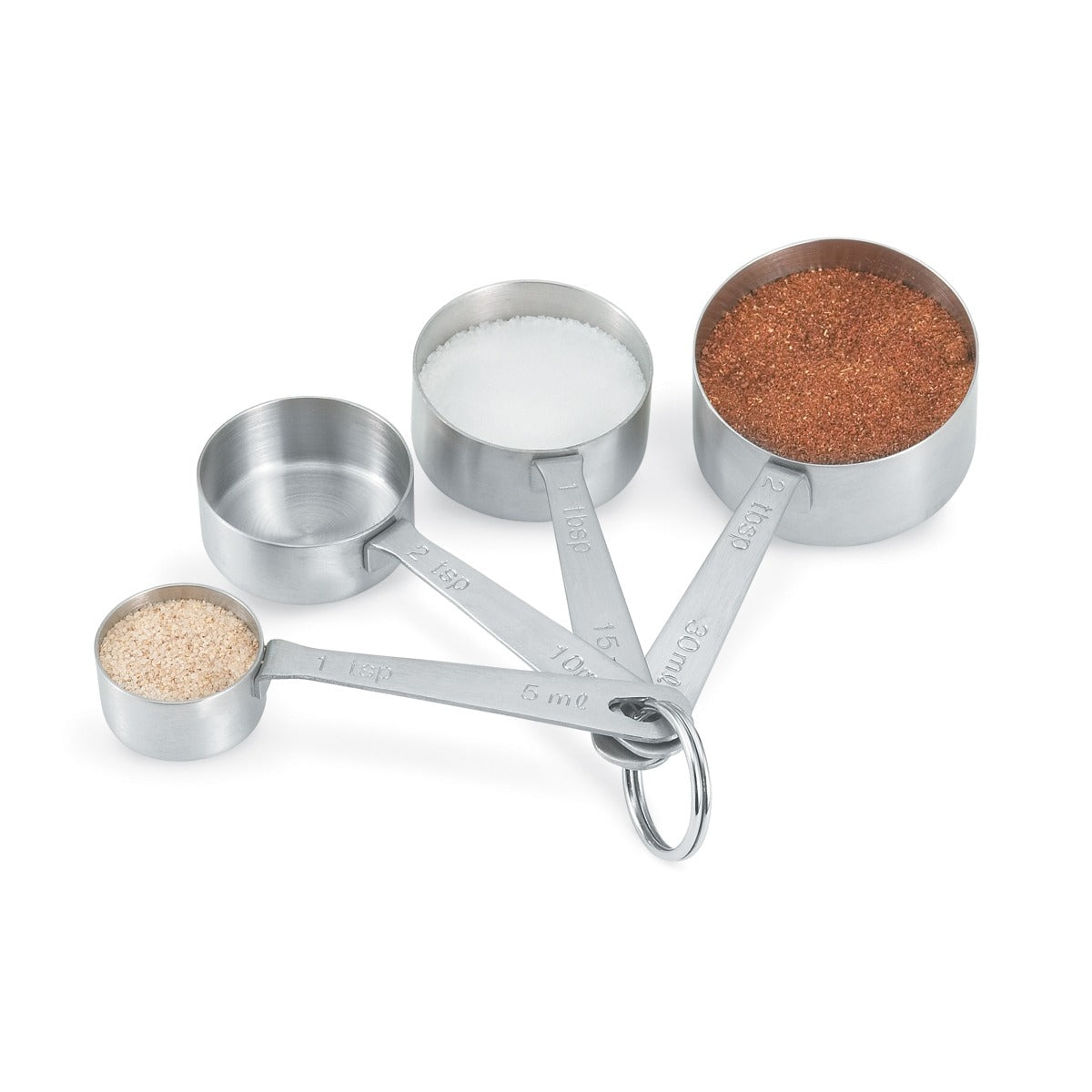 Vollrath 46589 Stainless Steel Measuring Spoon Set, 1 tsp. 2 tbsp., Silver - Default Title