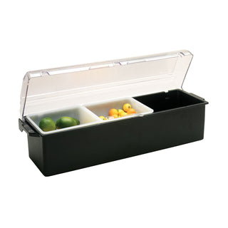 Vollrath 4762-06 Plastic Condiment Bar, 18" Wide, Black - Default Title