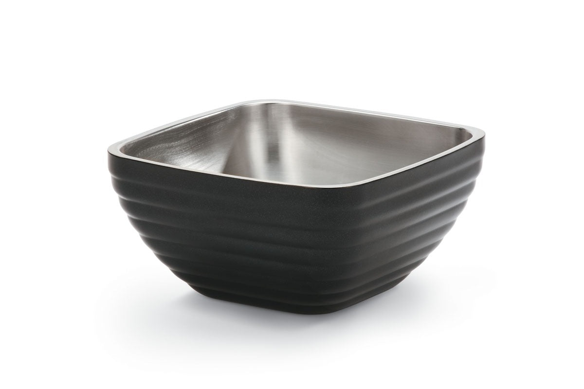 Vollrath Stainless Steel Serving Bowl, 3.2 qt. - Black