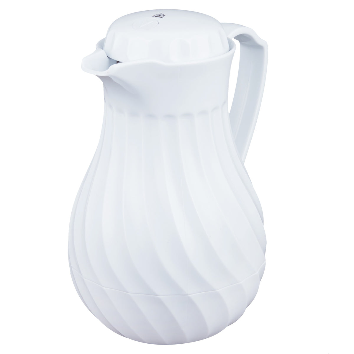 Vollrath Plastic Beverage Server, White - 42 oz.