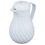 Vollrath Plastic Beverage Server, White - 20 oz.