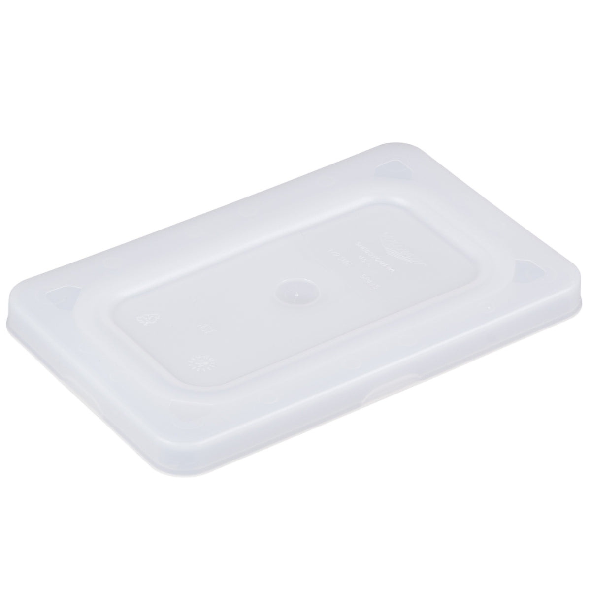 Vollrath Super Pan V Polyethylene Hotel Pan Lid, Translucent - 1/9 Size