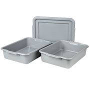 Vollrath 52619 Polyethylene Flatware Soak System, 15" x 20", Gray - Default Title
