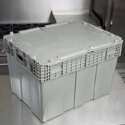 Vollrath 52647 Plastic Tote Box, 20 3/4" x 28 3/4", Gray - photo 4