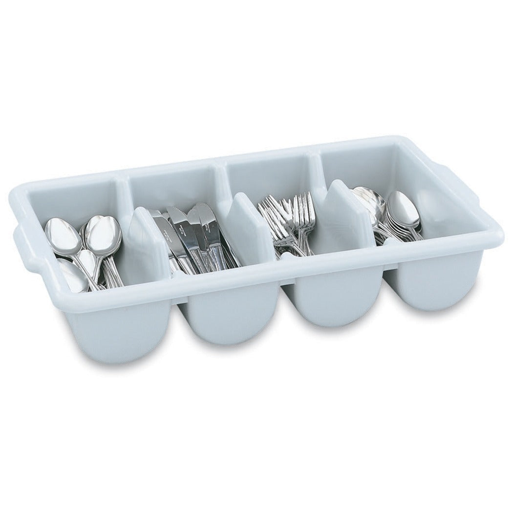 Vollrath 52651 Plastic Cutlery Box, 11 9/16" x 21 3/8", Gray - Default Title