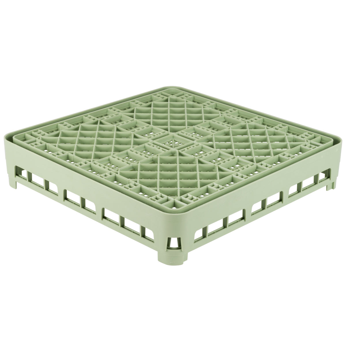 Vollrath 5267110 Signature Copolymer Plastic Flatware Rack, Full Size, Green - photo 2