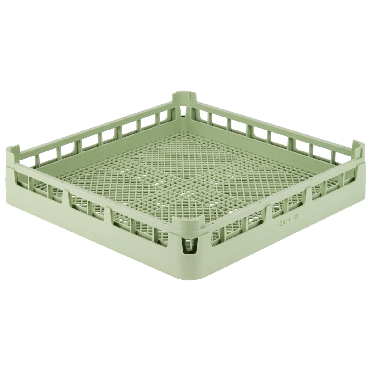 Vollrath 5267110 Signature Copolymer Plastic Flatware Rack, Full Size, Green - Default Title