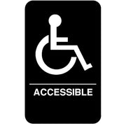 Vollrath Plastic Sign, 9" x 6" - Handicap Accessible