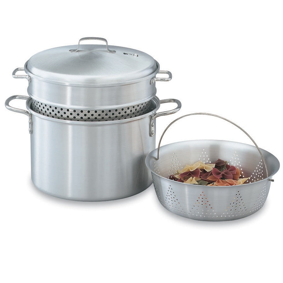 Vollrath 68126 Wear-Ever Aluminum Steamer Set, 8 qt., Silver - Default Title