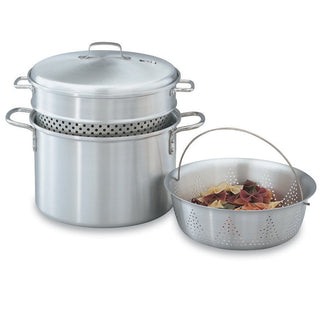Vollrath 68126 Wear-Ever Aluminum Steamer Set, 8 qt., Silver - Default Title