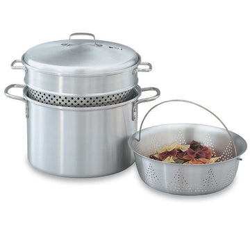 Vollrath 68126 Wear-Ever Aluminum Steamer Set, 8 qt., Silver - Default Title