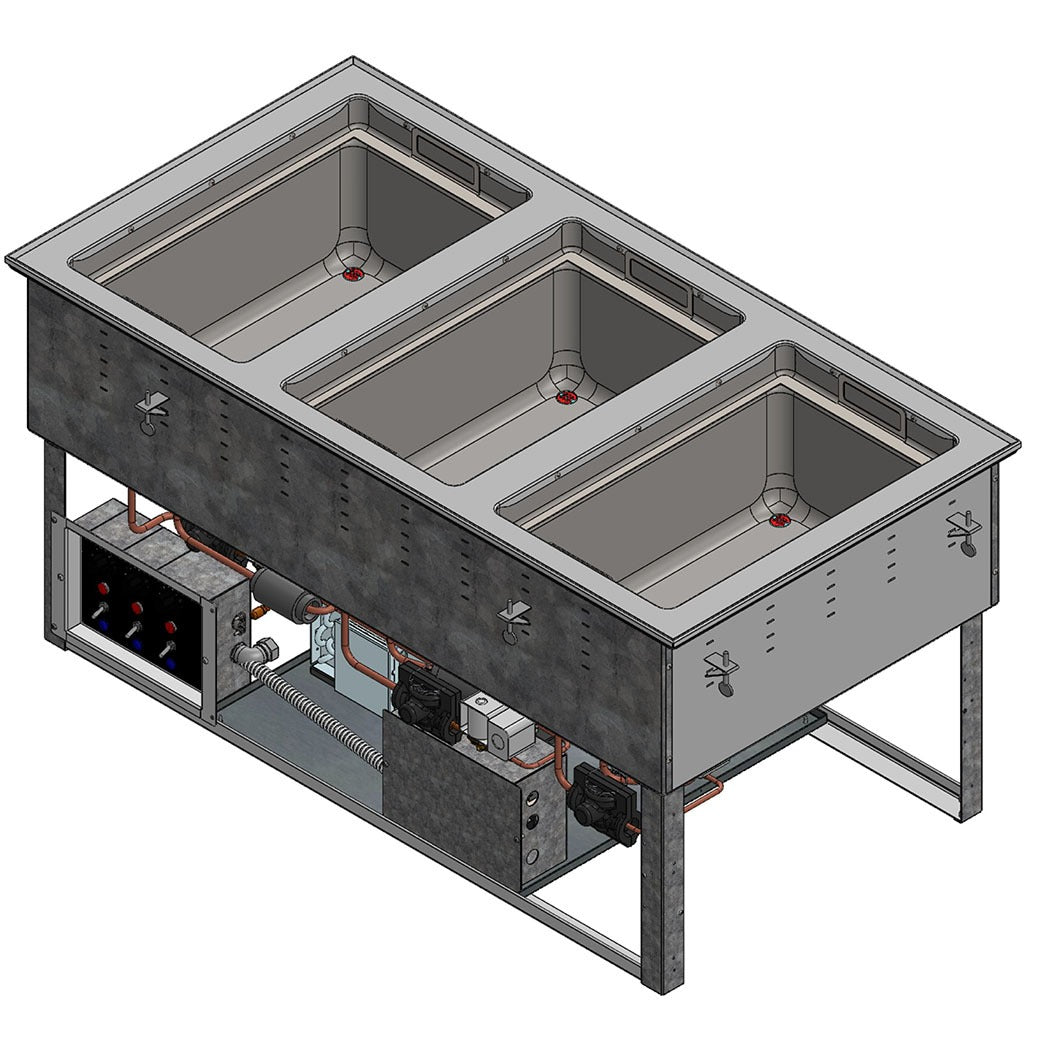 Vollrath FC-6HC Drop-In Hot Food Well, Full Size - 49 3/4"