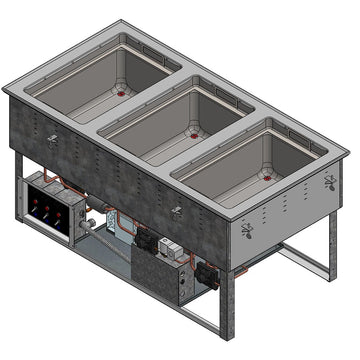 Vollrath FC-6HC Drop-In Hot Food Well, Full Size - 49 3/4"