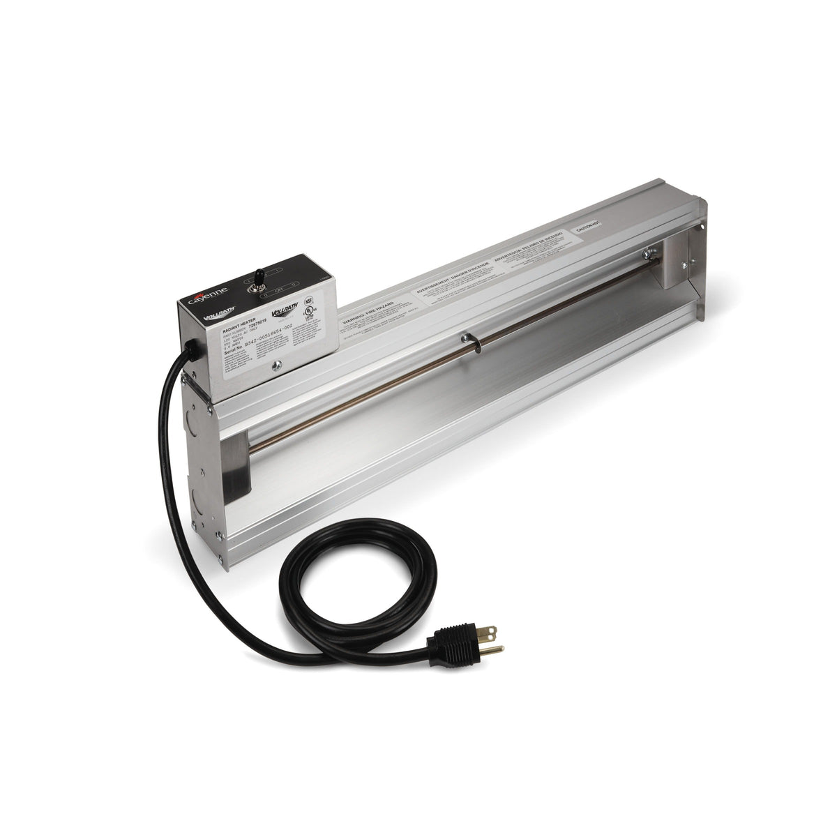 Vollrath Aluminum Strip Warmer, 2 7/8" High, 120V - 48"