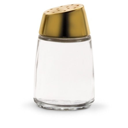 Vollrath Glass Pepper Shaker, 2 oz., 12/Case - Clear Gold
