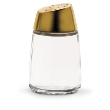 Vollrath Glass Pepper Shaker, 2 oz., 12/Case - Clear Gold