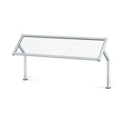 Vollrath 89271 Glass Sneeze Guard, 45" Wide, Silver - Default Title