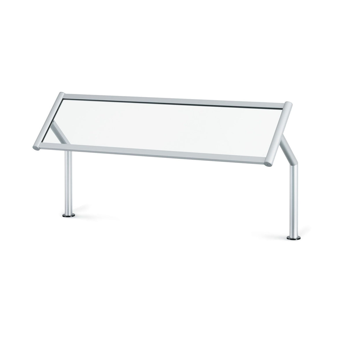 Vollrath 89274 Glass Sneeze Guard, 87" Wide, Silver - Default Title