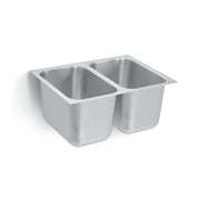 Vollrath Stainless Steel Undermount Sink, 16" Wide, Silver - photo 2