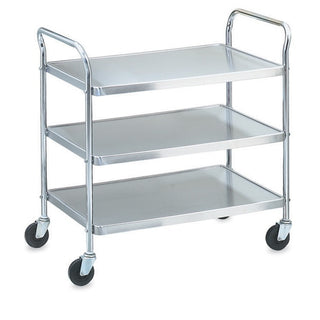 Vollrath Utility Cart, 36 1/2" High, Silver - 400 lb.