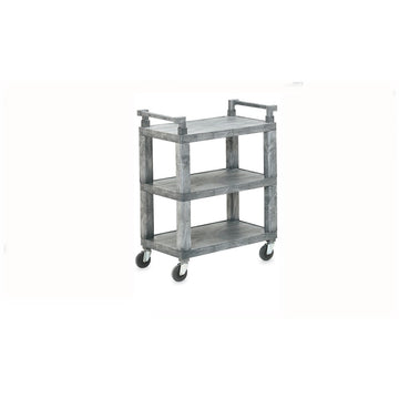 Vollrath 97112 Plastic Utility Cart, 18 1/2" x 30 1/2", Gray - Default Title