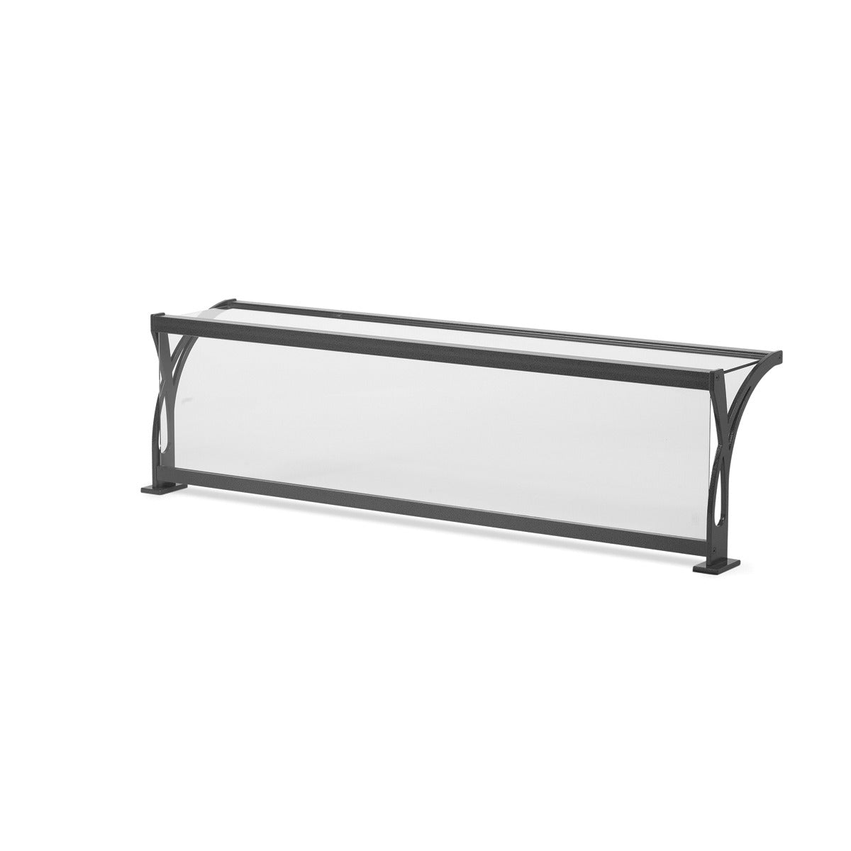 Vollrath 98418 Glass Sneeze Guard, 73" Wide, Gray - Default Title