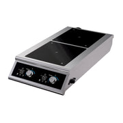 Vollrath DUALI Stainless Steel Induction Range, 16" Wide, 208/240V - 3,500 - 7,000W
