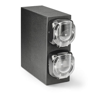 Vollrath J2V-LL-2 CODE Plastic Lid Dispenser Cabinet, 5 1/4" x 21 5/8", Black - Default Title