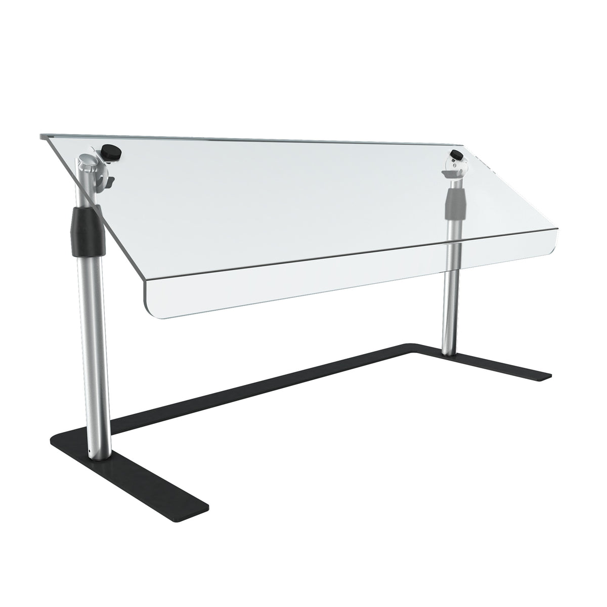 Vollrath Acrylic Sneeze Guard, 14" Wide, Silver - 36"