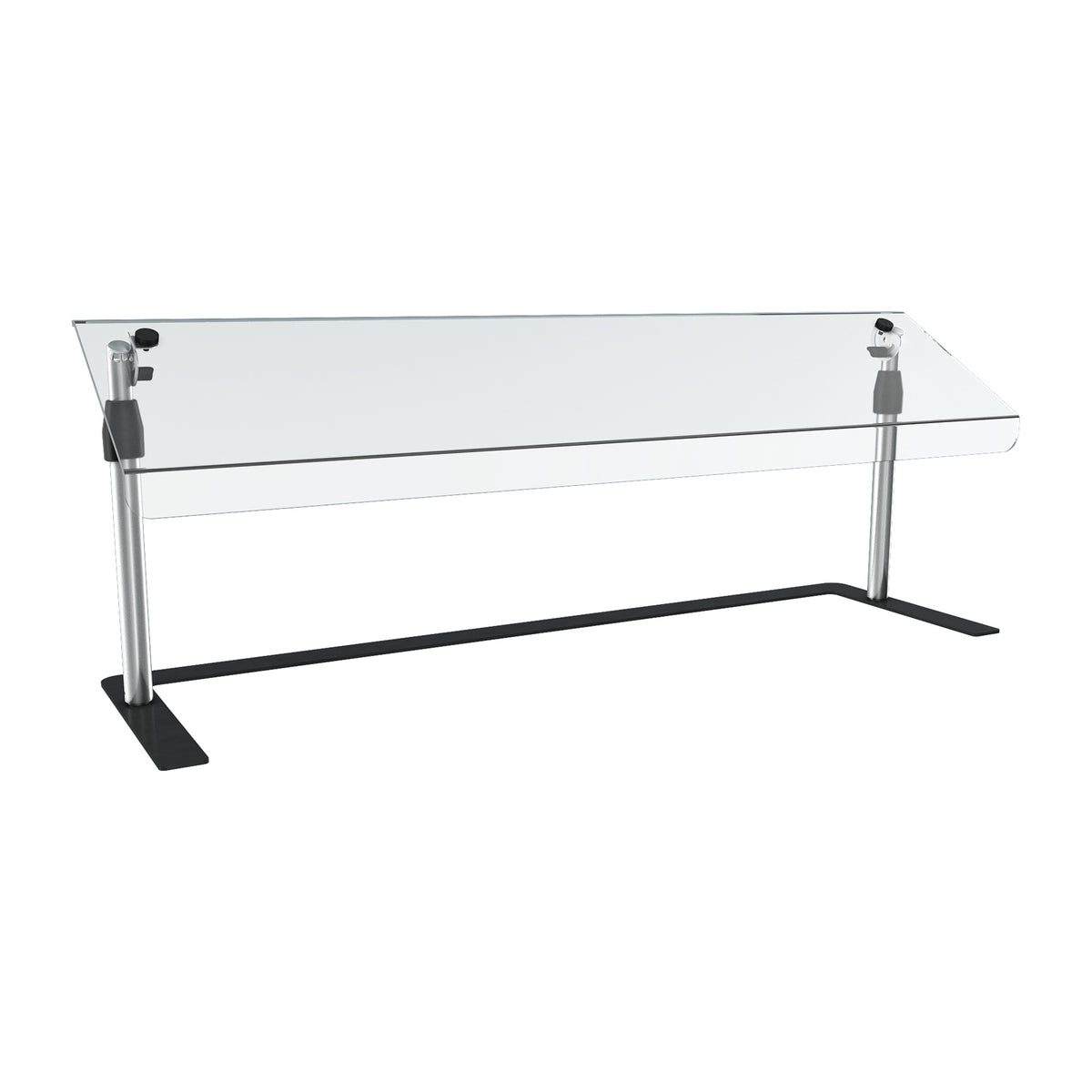Vollrath Acrylic Sneeze Guard, 14" Wide, Silver - 48"