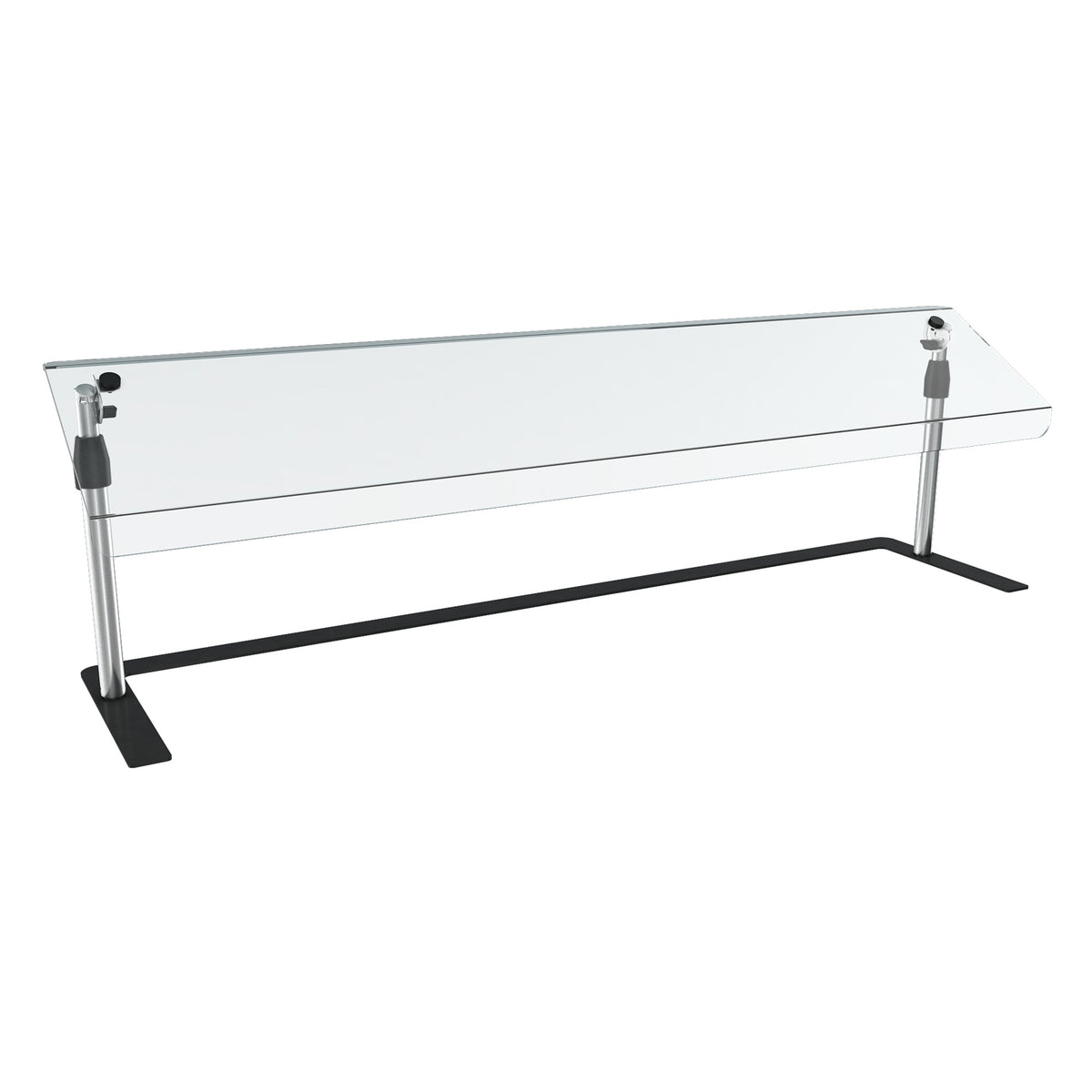 Vollrath Acrylic Sneeze Guard, 14" Wide, Silver - 60"