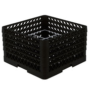 Vollrath PM1211-3 Traex Copolymer Plastic Plate Rack, Full Size - Black