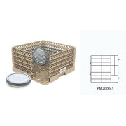 Vollrath PM2006-3 Traex Copolymer Plastic Plate Rack, Full Size - Beige