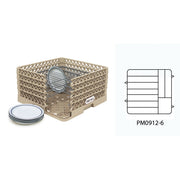 Vollrath PM2209-4 Traex Copolymer Plastic Plate Rack, Full Size - Beige