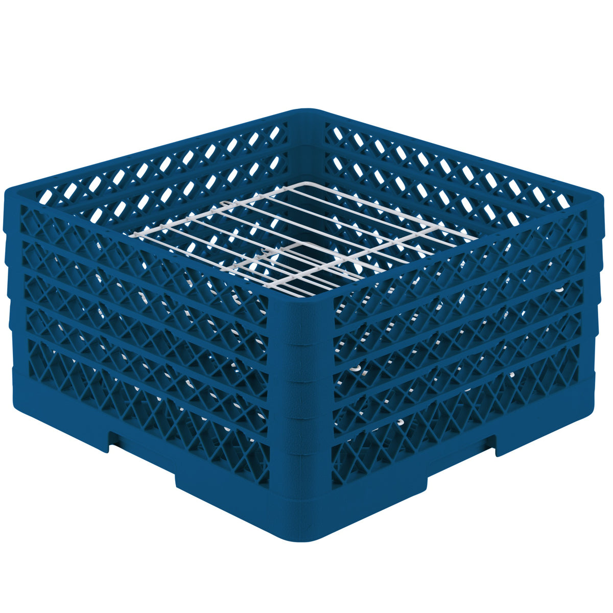 Vollrath PM2209-4 Traex Copolymer Plastic Plate Rack, Full Size - Blue
