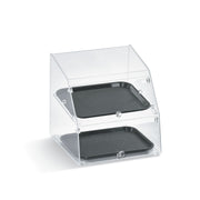 Vollrath SBC1014 Acrylic Bakery Display Case, 14 1/2" Wide, Clear - Front Doors