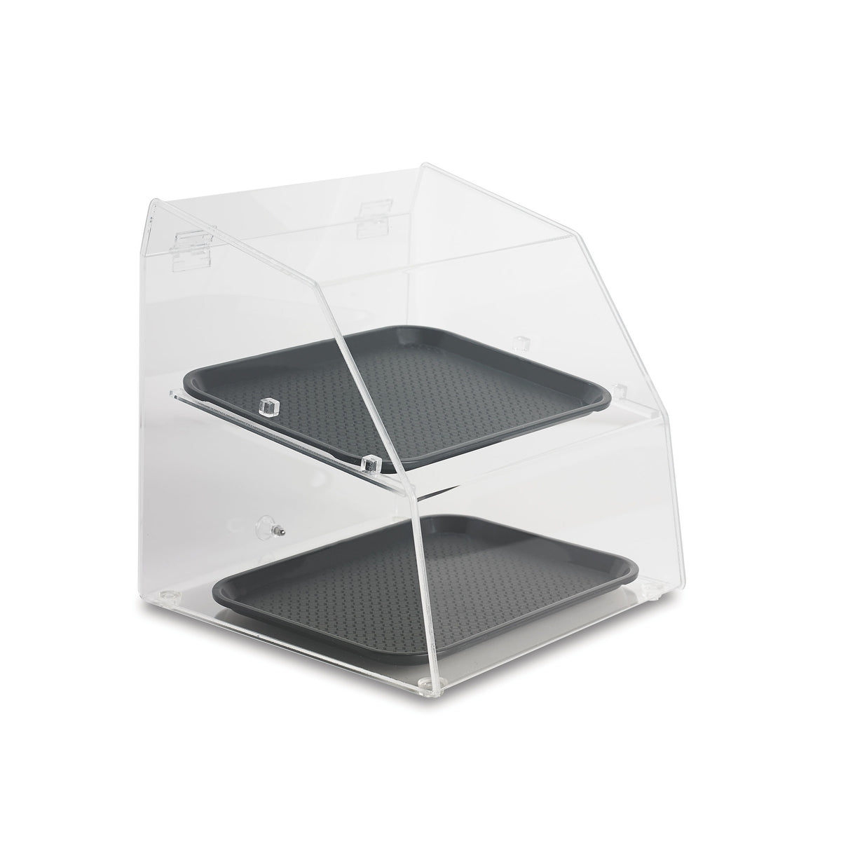 Vollrath SBC1014 Acrylic Bakery Display Case, 14 1/2" Wide, Clear - Rear Door